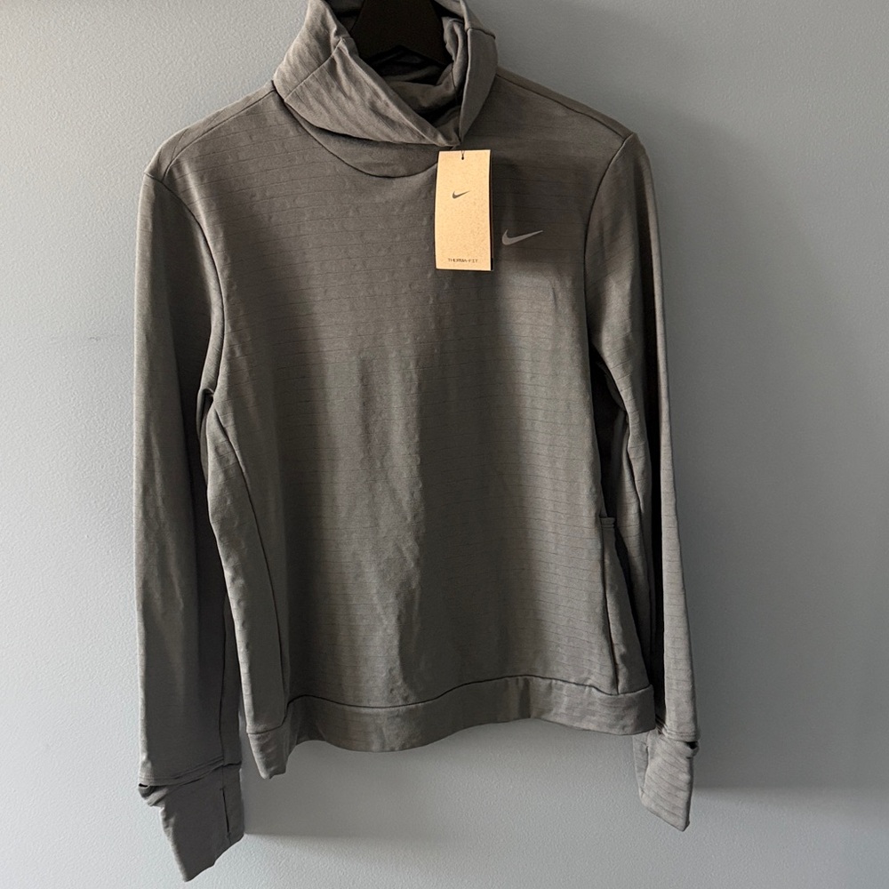 Nike Charcoal High-Collar Sweatshirt